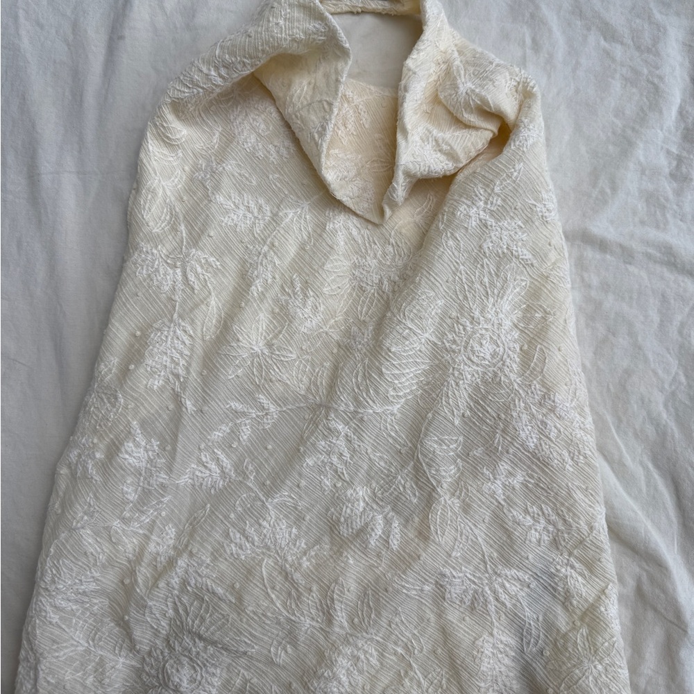 Zara Creamy Textured Top